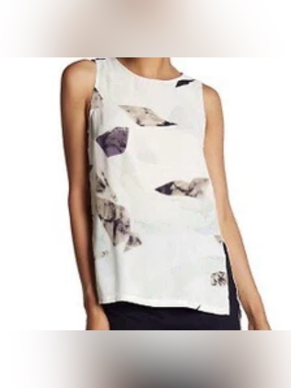 NWOT Philosophy Apparel Hi/Lo Sleeveless Blouse Size XS